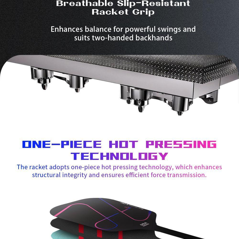 Hellfire PRO4 Tornado Pickleball Paddle T700 Carbon Fiber Hot Press Sports Grade Racket