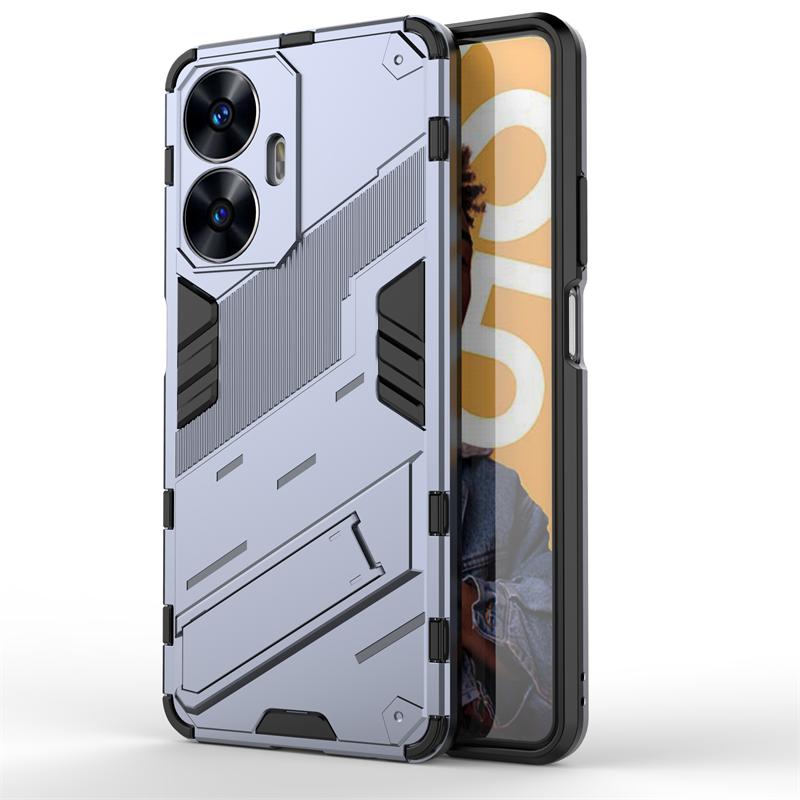 For Realme C55 Case Protective Phone Holder Case For Realme C55 Cover Invisible Bracket TPU Armor Realme C55 Case