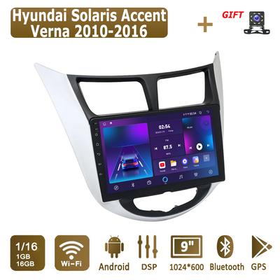 Android Car Radio For Hyundai Solaris Accent Verna 2010-2016 Multimedia Player Head Unit Stereo GPS Navigation BT WIFI 1+16GB