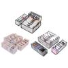 3 Pcs Closet Storage Box 6/7 /11 Compartments Ties Storage Box Washable Multifunctional Stackable Household Cabinet Organization