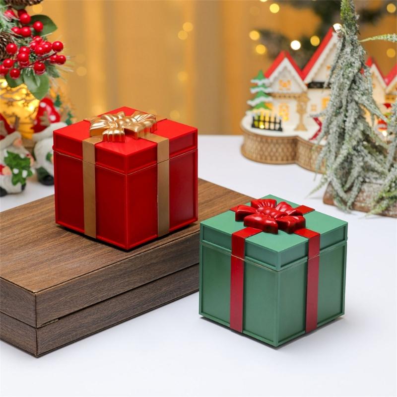 Holiday Music Boxes With Builts In Christmas Songs LED Illuminateds Decoration Durable PC Materials USB Operated For Family Gatherings