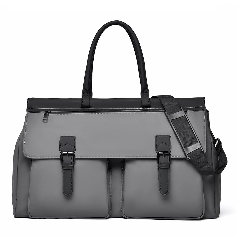 

Men s Large Capacity Travel Bag: Casual, Business, and Gym Handbag for Short Trips серый