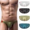 Sexy Men Low-rise Briefs See-through Hollow Out Hip Lifting Soft Lightweight U-convex Panties