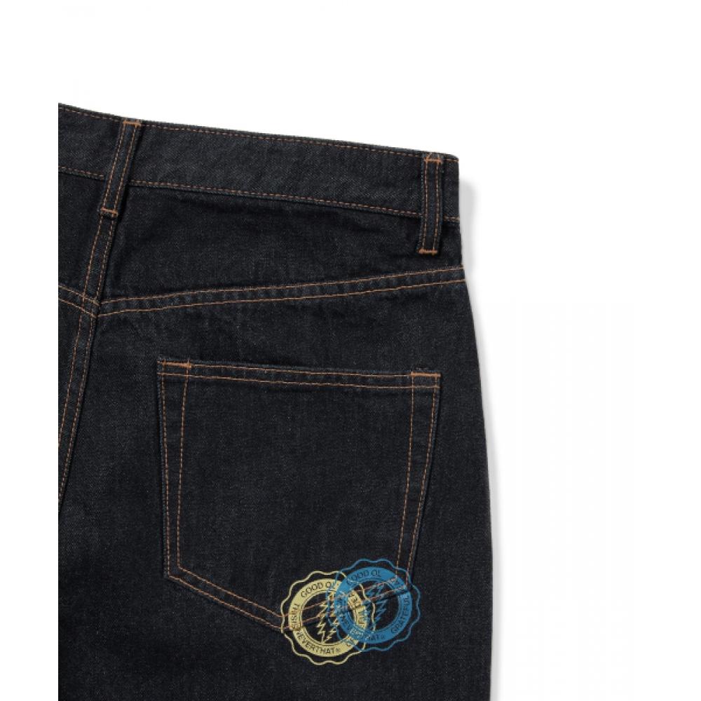 Thisisneverthat Gd Overlap Lightning Denim Short Indigo