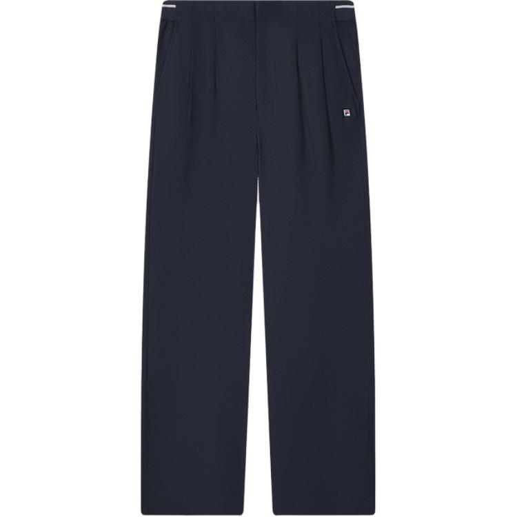 

Fila Однотонные повседневные вязаные спортивные брюки с широкими штанинами женские низ Легендарно-синий F11W421804F-NV L