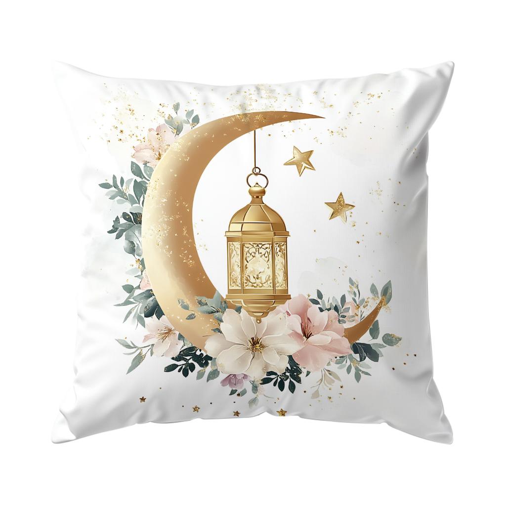 Ramadhan Festival Lantern Flowers Cushions Pillowcase Polyester Cushion Cover Throw Pillow Pillowcover Home Car Sofa Decor