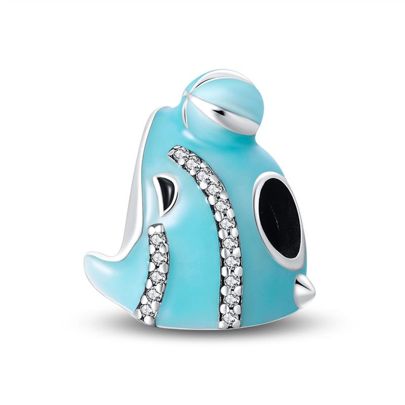 Leuchtender Anhänger Ozean Delfin Meeresschildkröte Krabbe Charm Perle DIY Schmuck Armband Zubehör 925 Silber 2026