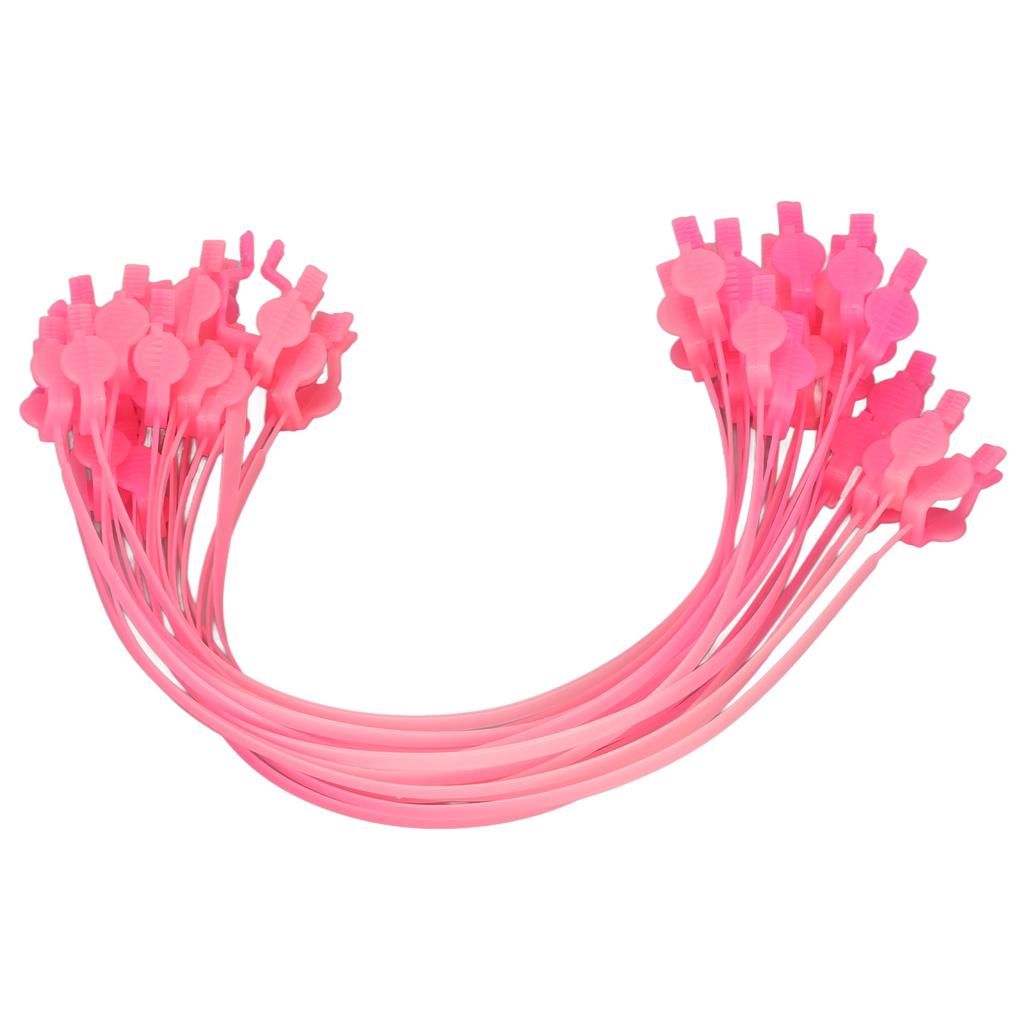 Dental Napkin Clip Safe Exquisite Stress Relieving Flexible Plastic Dental Bib Clip for Dentistry Pink