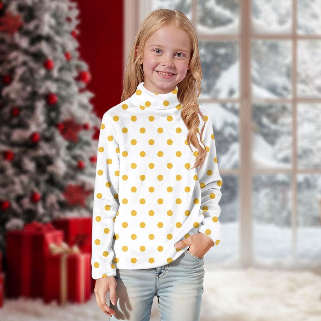 Children's Daily Casual Long-sleeved Printed Tops T-shirt