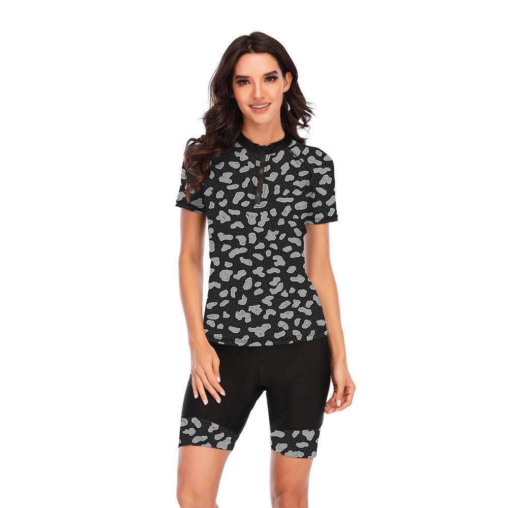 Split Short-sleeved Surfer Suit Sunscreen Women's Swimsuit Wetsuit Fashion Swimsuit