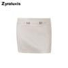 Women's Summer New Fashion Old Money Style Irregular Tie-Up Waist Ruched Skirt Set