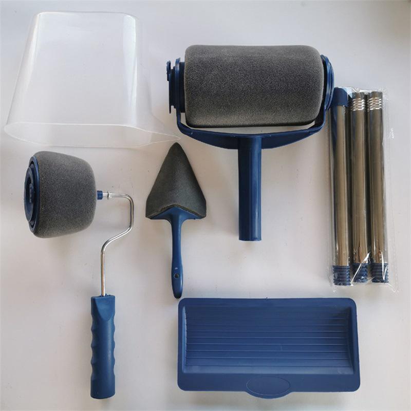 Multi-Function Seamless Paint Brush and Roller Set for Corners