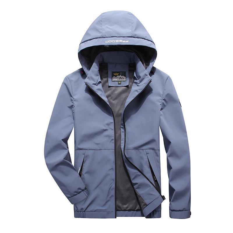 Men's New Hooded Windproof Jacket Men's Youth Jacket Outdoor Casual Charge Top