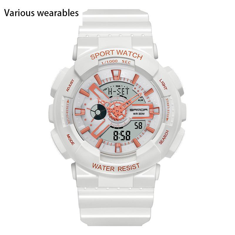 Korejský módní trend Micro Business Luminous Electronic Sports Trendy studentské korejské hodinky pro pár Candy pro děti