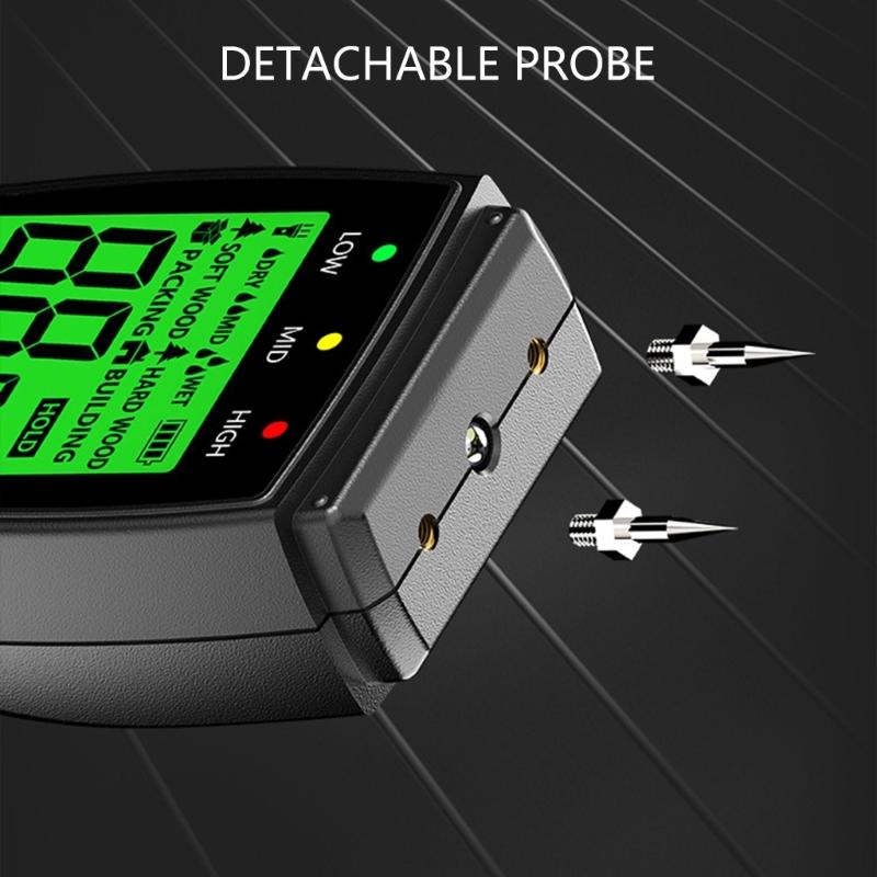 Digital Wood Moisture Meter Humidity Tester Analyzers Measurement Tool For Testing Timber Paperboards Accurate Readings