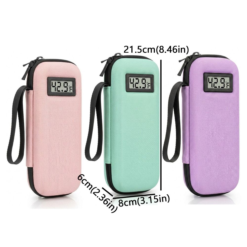 Waterproof Insulin Vial Cooling Bag Thermal Insulated Refrigerated Bag Insulin Cooler Travel Case EVA Dust-Proof