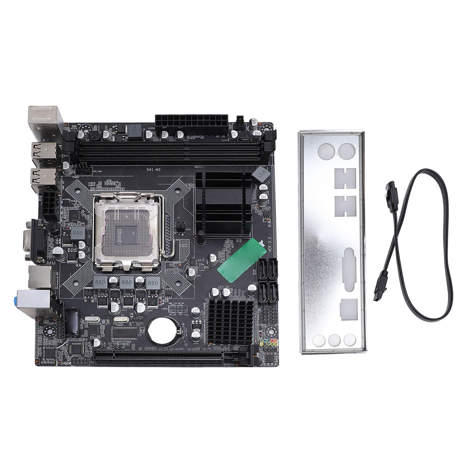 

G41 M3 Motherboard DDR3x2 PCI E X16 Serial ATA 2.0 Desktop Computer Motherboard Supports for LGA775