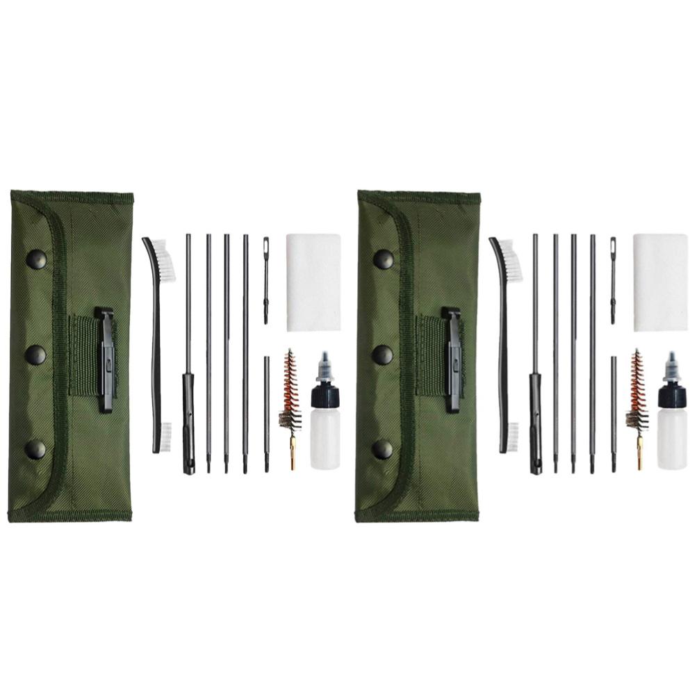 12pcs/Set Gun Cleaning Kit Set Pistol Brushes Cleaner for.22LR .223 .257 Tactical Rifle Shotgun Gun Brushes Caliber Hunting Tool