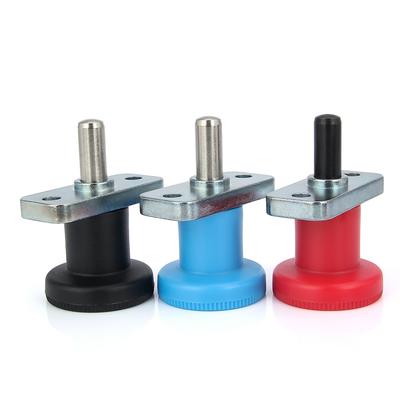 3 Colors Plastic Knob Steel Pin Plate Mount Lock-Out Hand Retractable Spring Plungers Indexing Plungers With Steel Plunger Pin