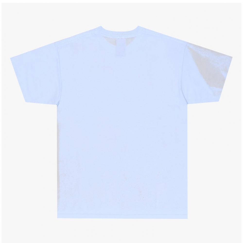 T-shirt Unisex Asino Selvatico Asino che Sorge Blu Chiaro