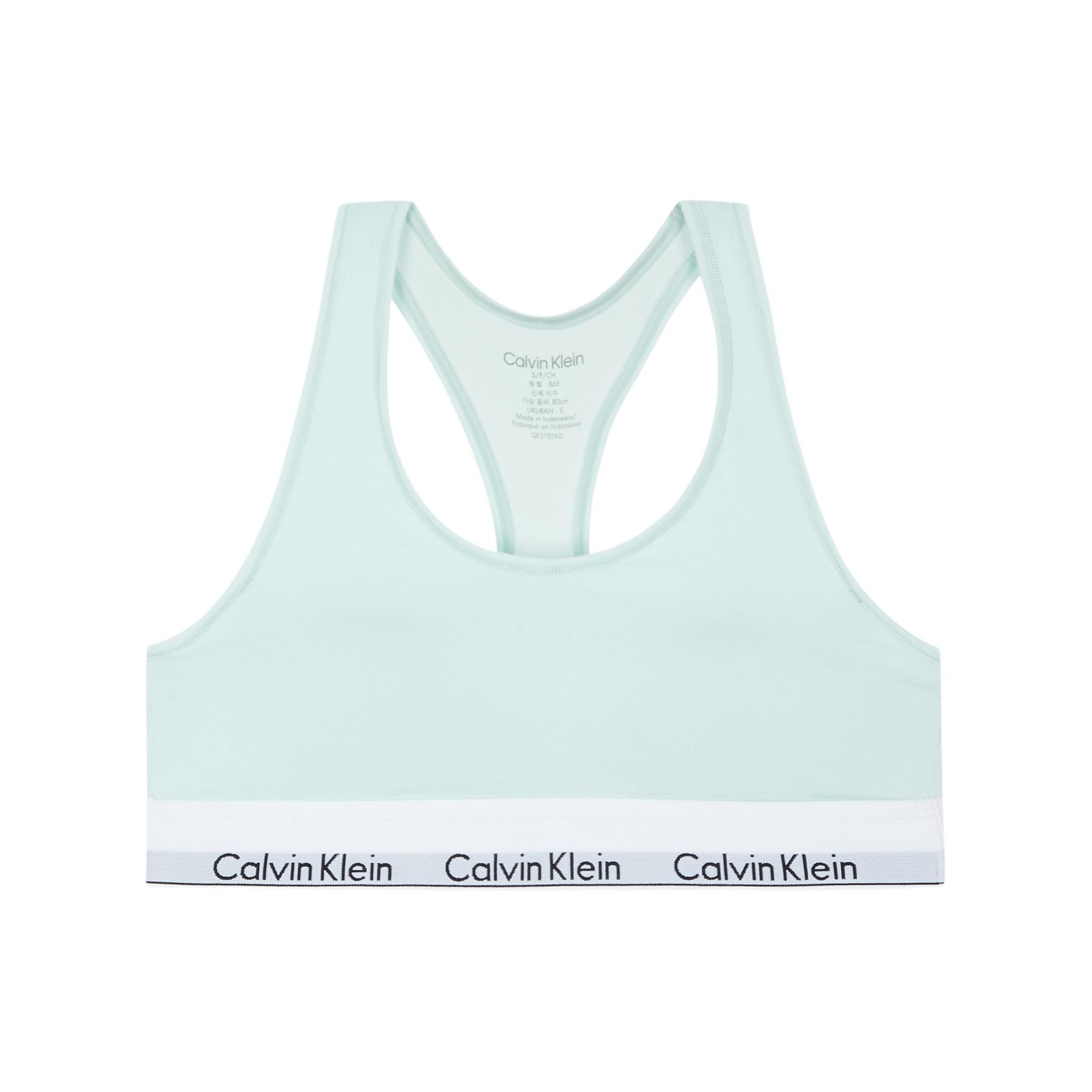 

Calvin Klein Comfortable Soft Simple Bra Women underwear Mint QF3785AD-LKW S