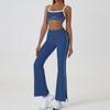 Women's Slim Fit Color Block Yoga Suit - Naked Feeling Outdoor Sportswear Set