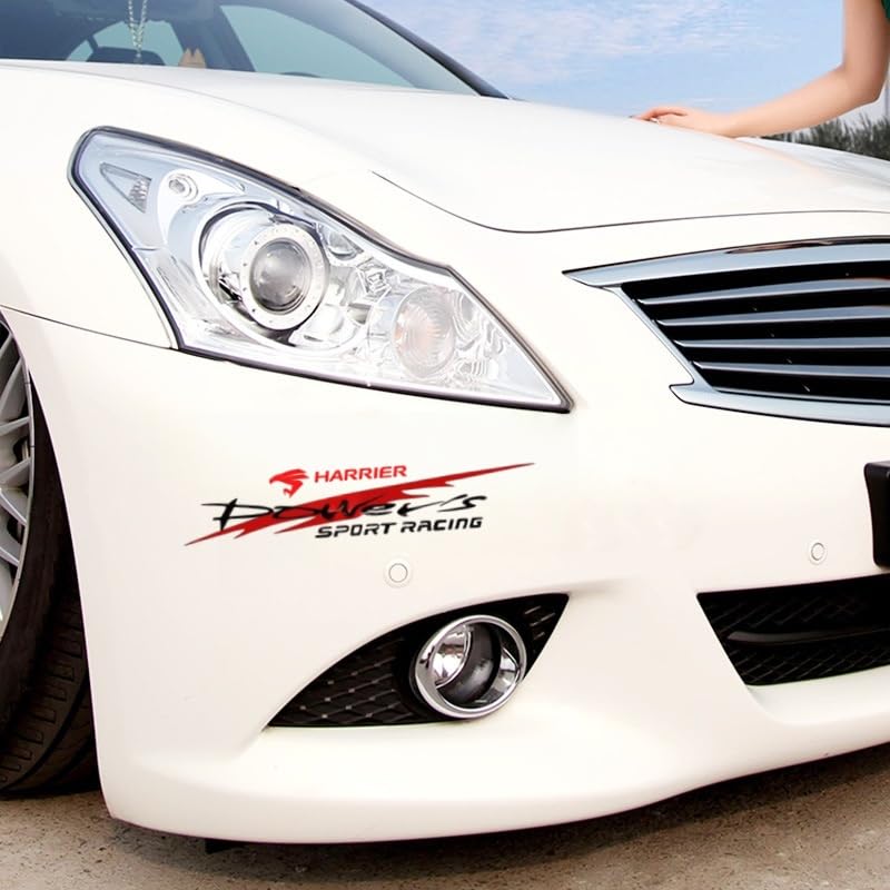 MUGEN Car Samochód Światło Brew Maska Sportowy Umysł Litera Przednia Pokrywa Karoseria Samochodu Naklejka Naklejka na Reflektor Samochodowy, 1 sztuka naklejka, Naklejka, Naklejka, Dekoracja,