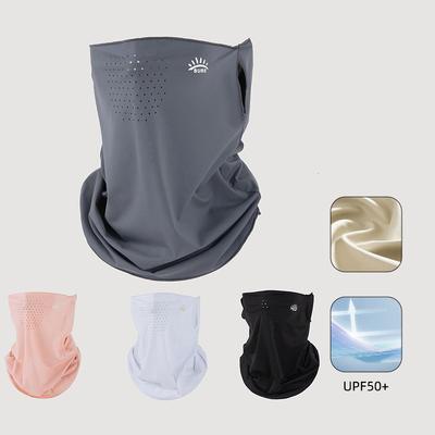 New UV Resistant Ear Hanging Sunscreen Mask Nylon Veil Summer Sunscreen Ice Silk Breathable Outdoor Cycling Neck