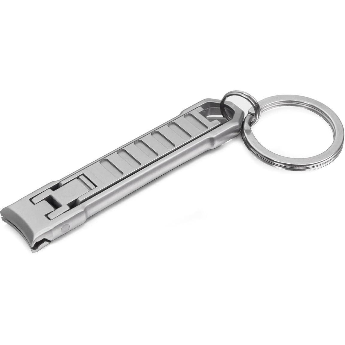 Nail Clippers for Men Fingernail and Thick Toenails, Portable Ultra Sharp Keychain Nail Clipper, Folding Slim Design for Travel, Home, Working,
