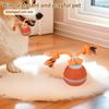 Motion Activated Dog Ball USB Rechargeable Active Rolling Ball with Rope Automatic Dog Ball for Puppy/Small Dogs