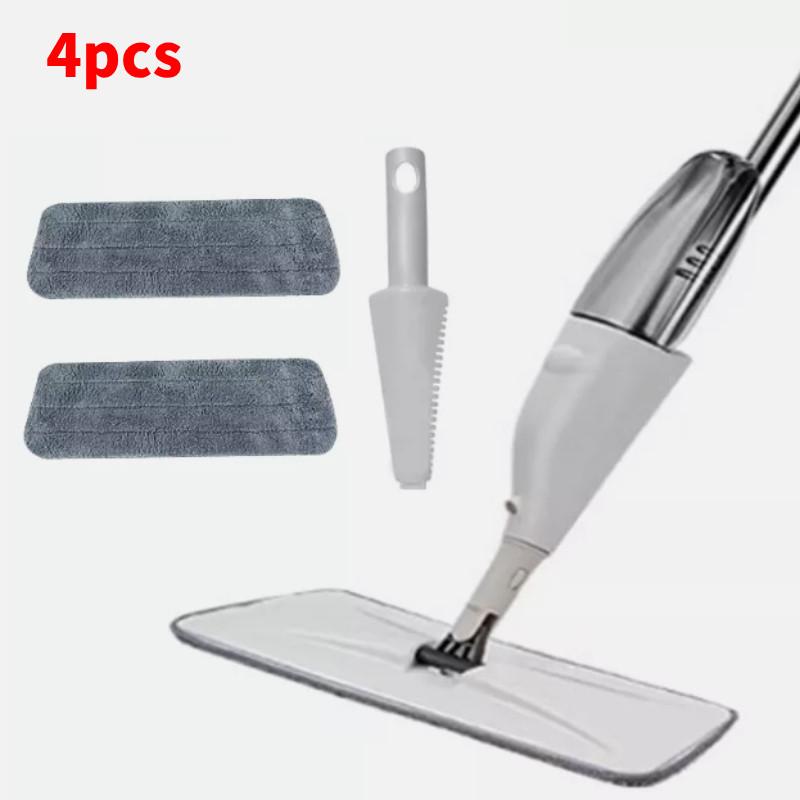 

Швабра из микрофибры с распылителем, средство для мытья пола, для кухни, плитки, мрамора, 2 насадки