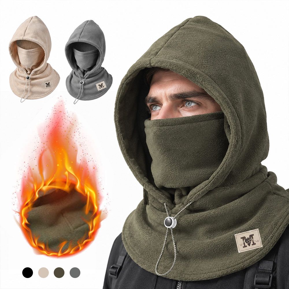 Thickened Beanies Cap Windproof Ear Protection Cap Fashion Winter Balaclava Hat Outdoor Cycling