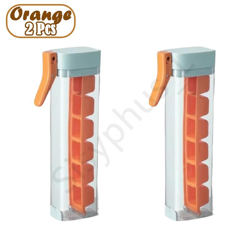 Press Type Ice Cube Tray Plastics Ice Cube Maker Easy to Demold Ice Tray Mold DIY Whiskey Cocktail Tools Kitchen Accessories