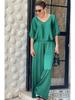 European and American 2024 V-Neck Short-Sleeve Casual Wide-Leg Pants Set