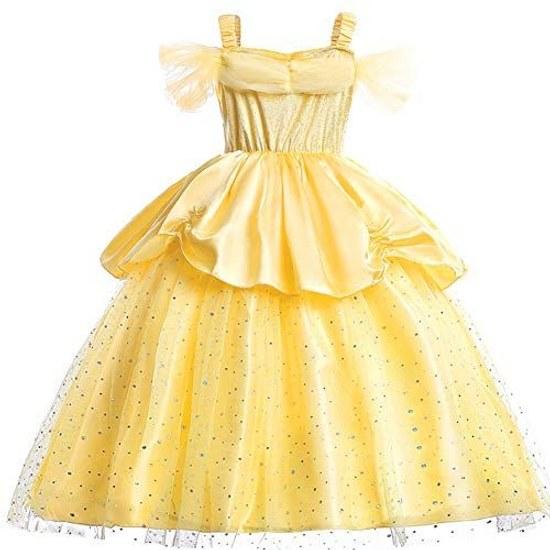 TYHTYM Childrens Princess Dress Ariel Kids Little Mermaid Style + Hairband 2-Piece Set Blue Cosplay Costume Event Stage Outfit Disguise Presentation