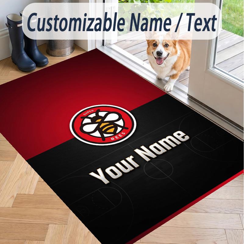 Custom Text Printed Rug Brentford Football Non Slip Floor Carpet For Home Room Decor