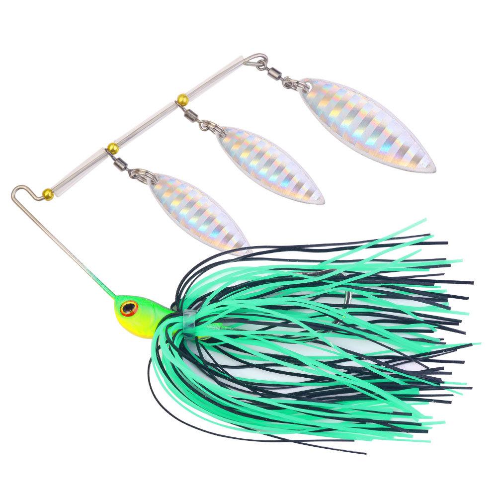 

Bass Fish Topmouth Culter Fake Bait Composite Sequin Beard Guy Tractor Willow Leaf3Silent Lure Bait Set 8CM-17G