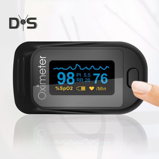 Véroxigén-mérő PI-index digitális kijelzővel Nagy pontosságú ujj-fájdalommentes alkalmazás Oxigéntelítettségű hordozható oximéter