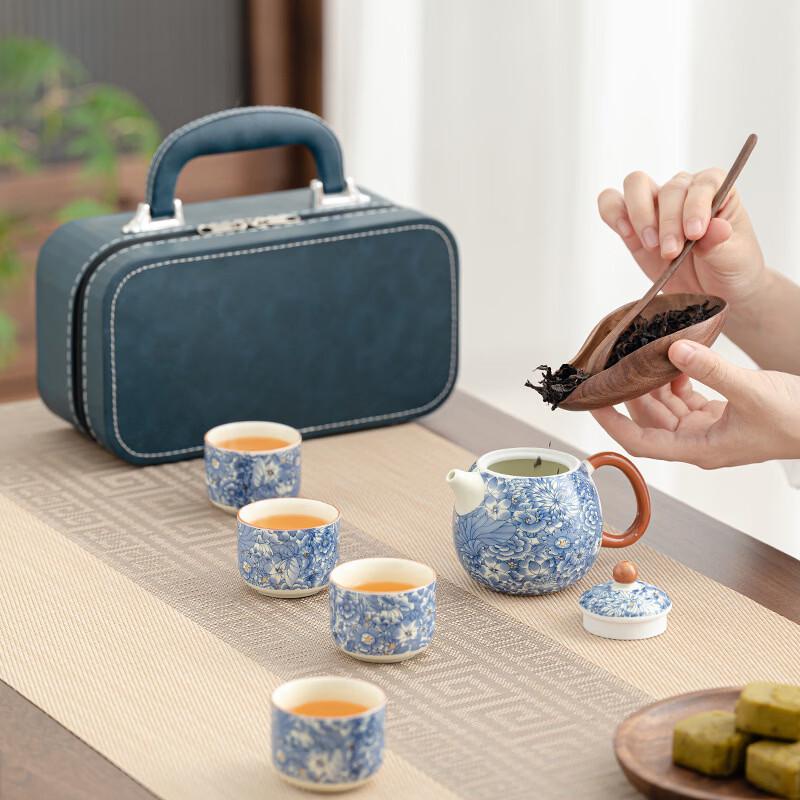 Ru Kiln Portable Ceramic Travel Tea Set