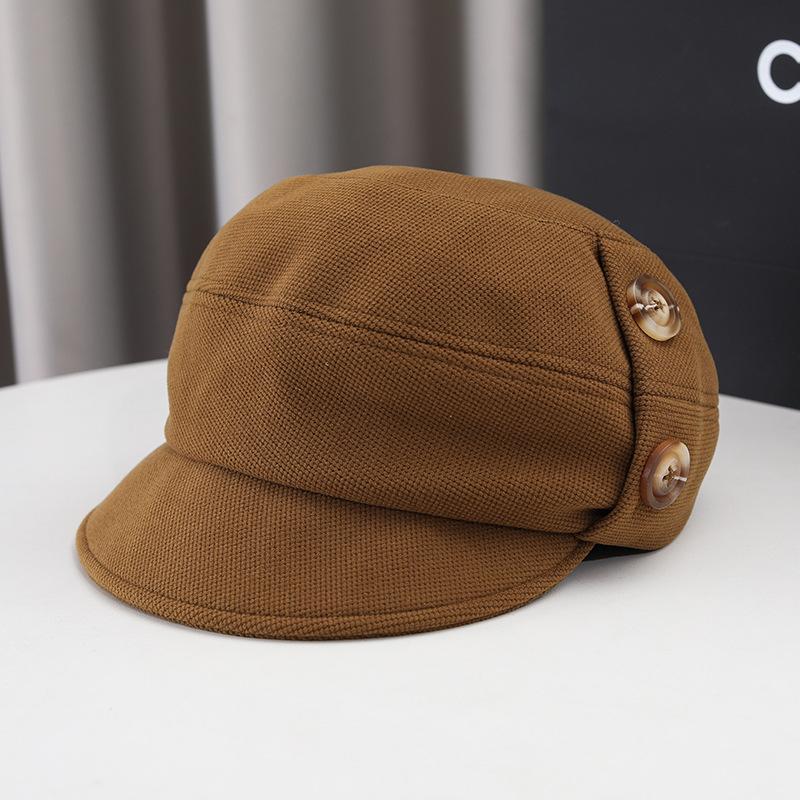 

Женская классическая плетеная шапка-берет - 100% полиэстер, легкая, неэластичная, ручная стирка, модная восьмиугольная кепка газетчика для уличной одежды ONE SIZE