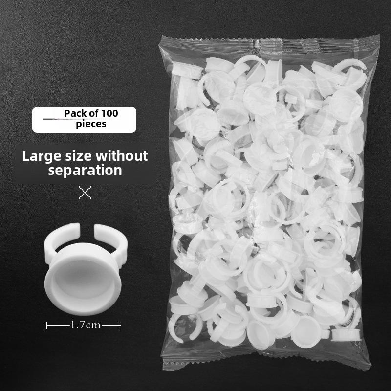 Large Semi-Permanent Tattoo Ring Cups & Eyelash Grafting Tool Set