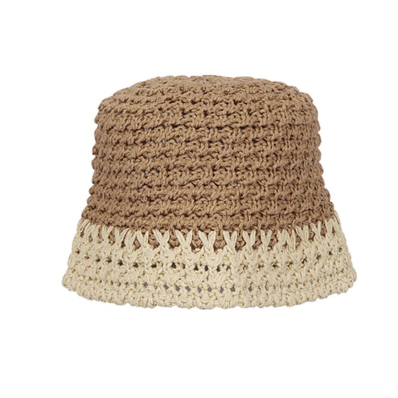 

Летняя вязаная панама FAKEMAMA_КОРИЧНЕВЫЙ FREE