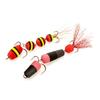 2pcs Light Weight Foam Baits Soft Fishing Baits High Density Foam Swim Baits with 2 Hook Fishing Tackle Foam Lures