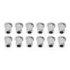 12PCS Guitar Through Body Ferrules Replacement Metal String Bushing for Electric Guitar