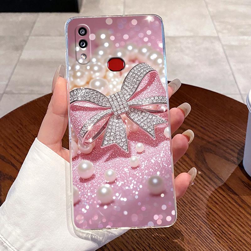 Casing For Samsung Galaxy A10s A107F Back Cover For Samsung M01s Case Transparent Aesthetic Fashion Cute Cat Soft TPU Phone Case