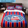 3PCS Football Club Emblem 3pcs Bedding,Including 3PCS Duvet Cover And 2pcs Pillowcases Perfect for Christmas,Ideal for Bedroom, Dormitory