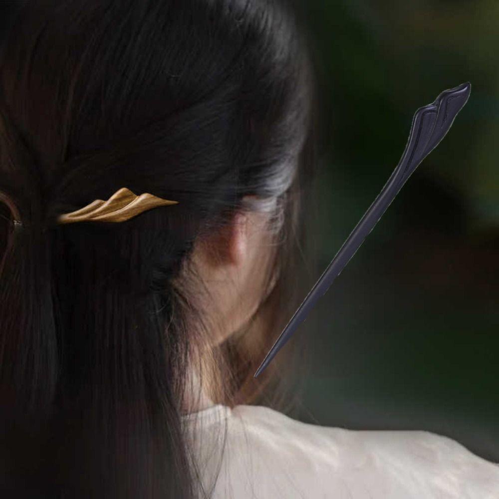 Wooden Chinese Style Hairpin Wood Hanfu Headwear Sandalwood Hair Stick  Hair Sticks for Long Hair