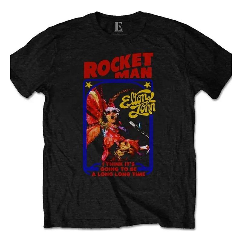 Camiseta Elton John Ejtee12mb03, Negra, Talla L S разноцветный