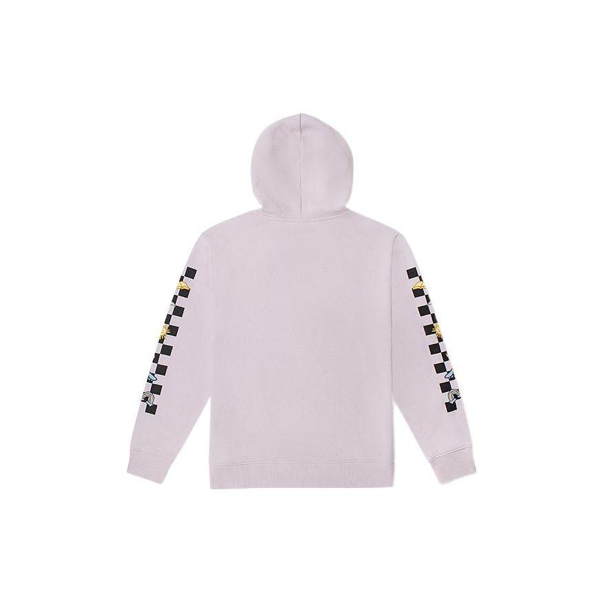 Vans X Skateistan Lustiges Seitenmuster Schachbrettmuster Kapuzenpullover Damen Oberteile Hellviolett VN0A5LF31QW
