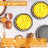 Silicone Air Fryer Egg Mold 3pcs, Reusable Nonstick Egg Bite Pans 3pcs - Microwave Egg CookerSous Vide Egg Bite Maker Replacement, BPA Free,